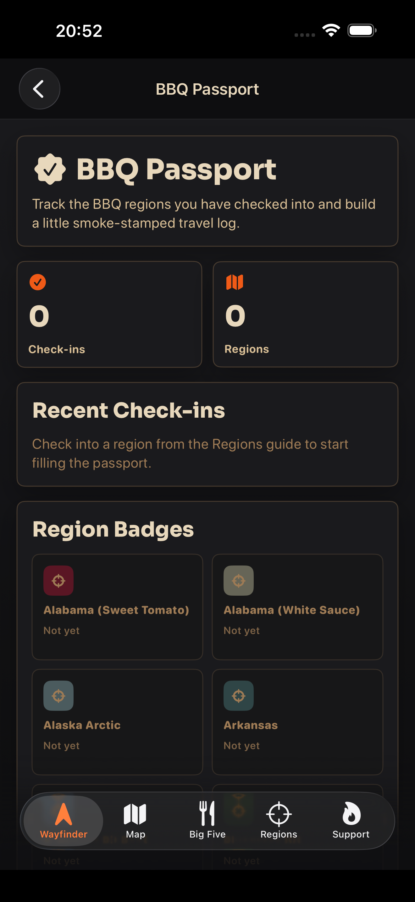 BBQ Wayfinder screen 5